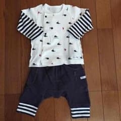 試着のみ★コンビミニ☆ラップコンパクト、パンツセット☆70のサムネイル