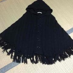 ニットポンチョ♡ブラック♡OLIVE des OLIVEのサムネイル