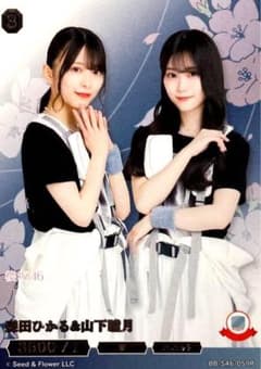 セ*イ様 櫻坂46 ビルディバイドブライト BT 山下瞳月＆森田ひかる 森田ひかる 山下瞳月 059R レアカード 櫻坂46 ビルディバイド ブライト
