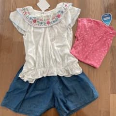 新品　130cmセットアップ　140cmトップスのサムネイル