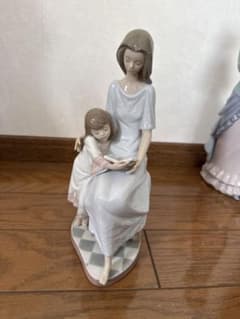 LLADRO リヤドロ 磁器人形 母と子 本を読む【戸棚に保管】のサムネイル