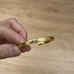 ハワイアンジュエリー バングル ゴールドカラーのサムネイル