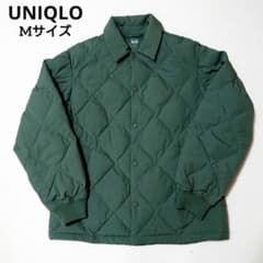 美品 UNIQLO パフテック キルティングジャケット Mサイズ ダークグリーンのサムネイル