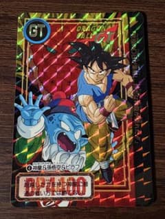 ドラゴンボールGTカードダスNo.4 神龍＆孫悟空＆ピラフ キラ 1996当時物のサムネイル