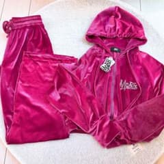 値下げ MoBB モブ セットアップ ベロア ピンク M - メルカリ