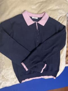 FREAK′S STORE レイヤードポロニット/襟付きニット/