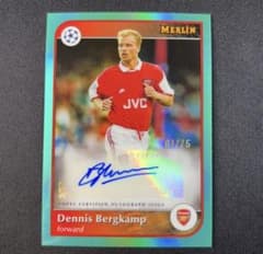 75 Topps Merlin デニス ベルカンプAuto 直筆サイン - メルカリ