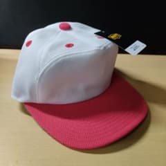 未使用 ZETT ベースボールキャップ ホワイト×レッド 53cm～56cm - メルカリ