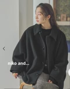 美品】 niko and… ライトモッサドルマンジャケットコート - メルカリ