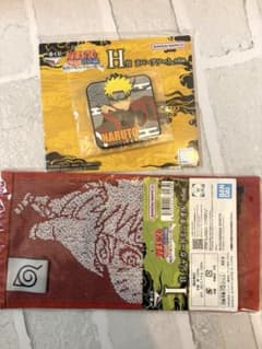 이치 반 쿠지 NARUTO 나루토 H상 고무 아소트 ​​I상 타월 2점 세트