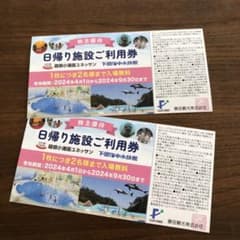 ユネッサン　下田海中水族館　施設利用券　２枚のサムネイル