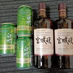NIKKA 宮城挟 700ml 45%　宮城挟２本 白州　350ml 缶3本 NIKKA 宮城挟 700ml 45% 宮城挟2本 白州 350ml 缶3本 - メルカリ
