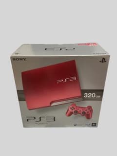 PS3 スカーレットレッド 320GB 外箱あり ソフト3本つきのサムネイル