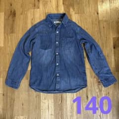 Right-on デニム長袖シャツ 140cmのサムネイル