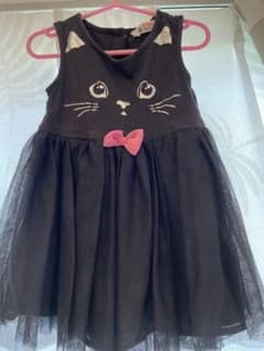 ハロウィン　黒猫　ワンピースのサムネイル