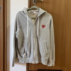 PLAY COMME des GARÇONS ジップパーカー グレー Mサイズのサムネイル