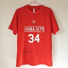 【千葉ジェッツ サイン入りTシャツ 2016-17シーズン】千葉ジェッツサインT 物*女様 ​未着用/直筆サイン 千葉ジェッツ 2019-20 応援Tシャツ 34