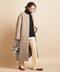 20aw Beauty & Youth ビーバー ノーカラー ロング コート M 20aw Beauty & Youth ビーバー ノーカラー ロング コート M - メルカリ