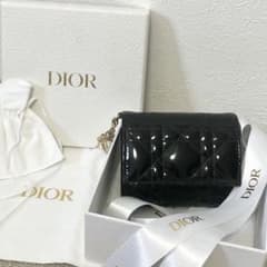 ディオール［ロータスウォレット］カナージュ 三つ折り財布 トロッター