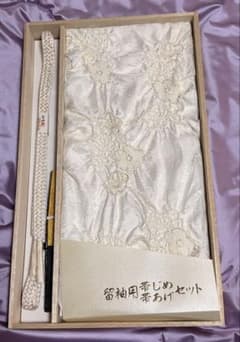 留袖用　帯締め帯揚げセット　未使用品①のサムネイル