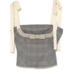 andmary Evelyn ribbon camisole gray sサイズ andmary Evelyn ribbon camisole gray M - メルカリ