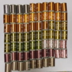 ダルマ 絹 ミシン糸 まとめ売り 68本セット 橙抹茶系のサムネイル