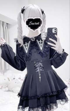 MA*RS ベルト付きクロス刺繍ブラウス - ブラックのサムネイル