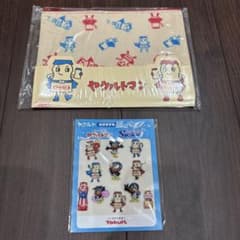 비매품 ⭐️야쿠르트맨 2점 세트 ⭐️파우치 ⭐️푸쿠푸쿠 씰