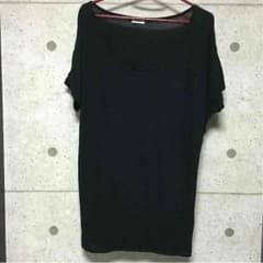 黒半袖ロングTシャツのサムネイル