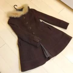 ロディスポット ★アンゴラ混リボンコート・美品のサムネイル