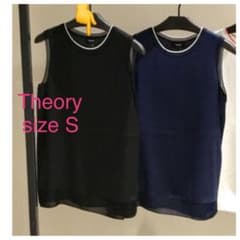 ★美品★ セオリー Theoryシルク カットソー ブラウス S ノースリーブのサムネイル