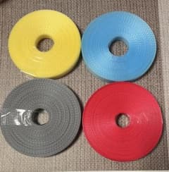 PPバンド 約20m×4色セット 計約80m ハンドメイド バッグ作り②のサムネイル