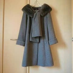 JUSGLITTY＊アンゴラ混 コートのサムネイル