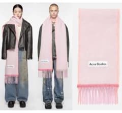 p*m様 Acne Studios モヘアマフラー 正規品 Acne Studios モヘアブレンド マフラー ピンク - メルカリ