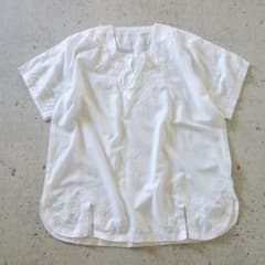希少★VINTAGE★EURO古着★ホワイト★チュニック★131のサムネイル