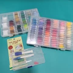フリーステッチングニードル／刺繍糸約150色／帆布 セットのサムネイル
