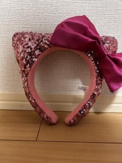 USJ ハローキティ カチューシャ ピンク スパンコールのサムネイル