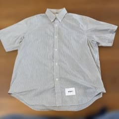 WTAPS ストライプ 半袖シャツ サイズ03 美品のサムネイル
