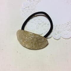 髪ゴム*·˚ ༘♡C1(レジン/シェルパウダー＊orange)のサムネイル