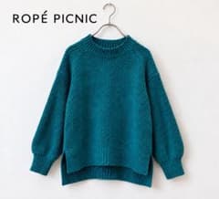 ROPÉ PICNIC リブニットセーター ブルー 長袖のサムネイル