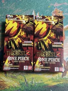 テープ付 新品未開封 2BOX ベスト2 ワンピース カードゲーム PRB-02