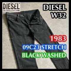 DIESELディーゼル1983ストレッチデニム09C23ジーンズ32ブラック 黒