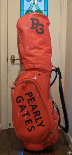 PEARLY GATES キャディバッグ オレンジ PEARLY GATES キャディバッグ オレンジ 使用品 - メルカリ