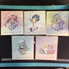 DMMスクラッチARIA 水無灯里バースデー ミニ色紙5種セットのサムネイル