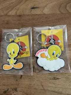 新品未使用2個セッTweety ラバーキーホルダー トゥイーティーアメリカン雑貨のサムネイル