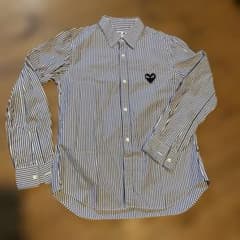 COMME des GARCONS AZ-B007ストライプシャツPLAYハート - メルカリ