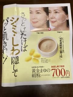 パウダー UVカット黄金まゆの絹粉 お試し 申込ハガキ 通販生活 - メルカリ