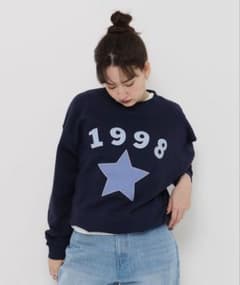 tina jojun ティーナ　ロゴスウェット　ネイビーのサムネイル