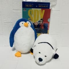 SPY×FAMILY 봉제인형 파일 첨부 세트 본드 포저 펭귄