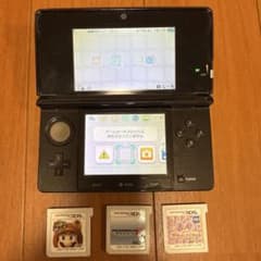 翔*様 ニンテンドー3DS ブラック ゲームカード付きのサムネイル